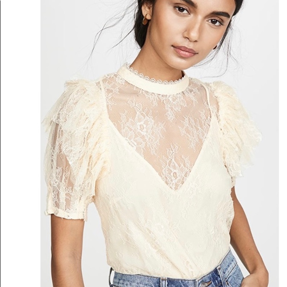 Free People lace blouse